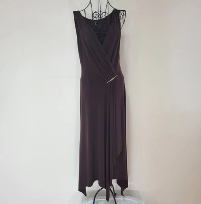 $55 • Buy MR K Vintage Size 12 Dress M/L Brown Made In Aus! Cocktail Evening Party Formal