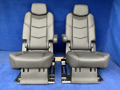 2020 2019 2018 2017 Cadillac Escalade 2nd Row Captains Chairs Seats Jet Black • $4557.46