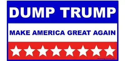 Dump Trump Bumper Sticker Maga Make America Great Again Joe Biden Red/white/blue • $2.95