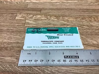 Vtg Green Label Thermo Welders Welding Filter Lens Plate - TIOH - USA • $9.99