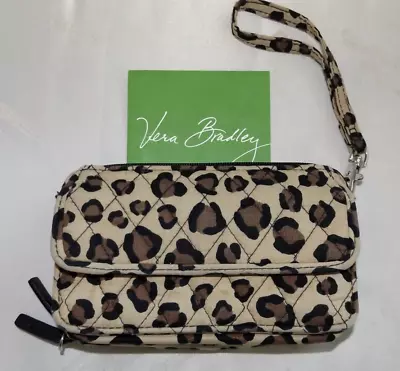 VERA BRADLEY RFID All In One Wristlet Leopard - Perfect - No Crossbody Strap • $29.95