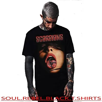 Scorpions Face Punk Rock  T Shirts Men's Sizes • $14.39