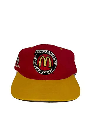 Vintage Mcdonald’s Racing Team AJD Bill Elliot #94 Snapback Hat Embroidered • $24.99