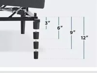 12  Adjustable Bed Base Leg Post 6x Legs Support Adjustable Sizes NEW • £95.01