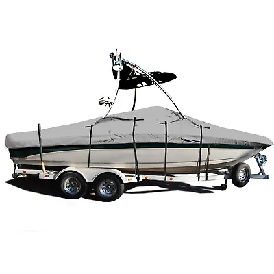 Malibu Sunkicker With Wakeboard Tower Trailerable Storage Fishing Ski Boat Cover • $269.95