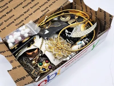 Costume Jewelry Mixed Lot - Misc Vintage & Modern Silver/Gold/Brooches • $20