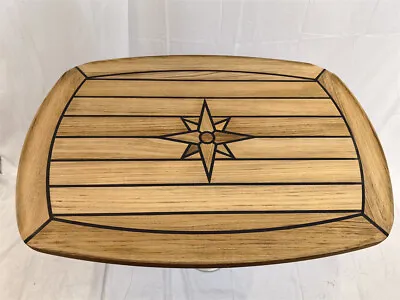 Boat Barrel Shape Teak Table Top 450x600/500x700/610x940mm Marine Yacht Caravan • $341