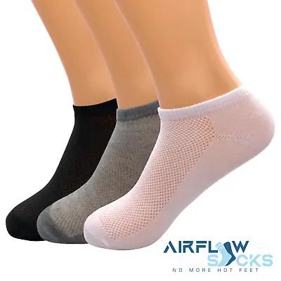 Men/Women 10-pairs Ultra Thin Soft Breathable Dri Fit Low Cut Ankle Socks  • $11.99