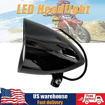 6  LED Bullet Headlight Lamp For Harley Davidson Bobber Chopper Honda Yamaha US • $170