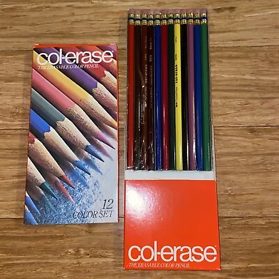 Vintage Col-erase Colored Pencils 12 Color Set Faber-Castell New Complete • $24.95