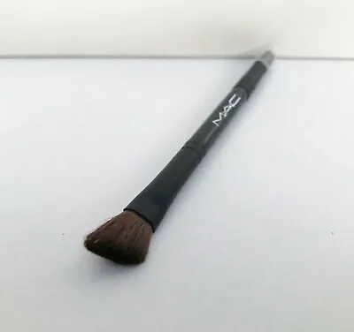 1x MAC Double Ended Angled Shading Brush / Eyeliner Brush Travel Size Brand New • £10.51