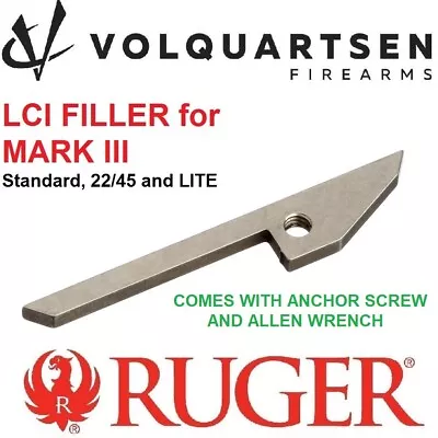 VOLQUARTSEN SS LCI Filler Ruger Mark 3 Loaded Chamber Indicator MK 22/45 LITE • $29.99