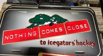 Hockey Louisiana Icegators Plastic License Plate Preowned  • $19.99