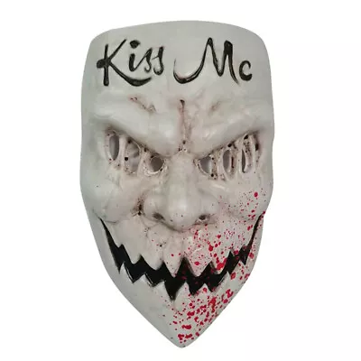 The Purge 3 Mask Kiss Me Halloween Fancy Dress Horror Costume Cosplay Prop NEW • $16.99