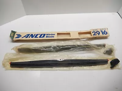 Vintage Nos 16  Anco 29-16 Snow Winter Wiper Blade Set Pair • $9.99