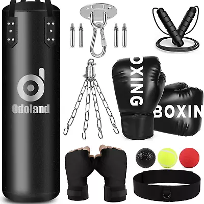 3.28/4FT Punching Bag Unfilled Set For Adult Men And Women Kick Heavy Boxing Ba • $82.99