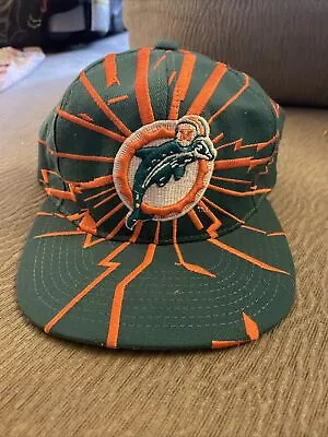 Miami Dolphins NFL Vintage Starter Pro Line Collision Shatter Snapback Cap Hat • $99.99