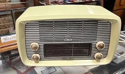 HMV His Masters Voice Yellow Little Nipper Valve Mantle Radio - Parts Or Repair • $185