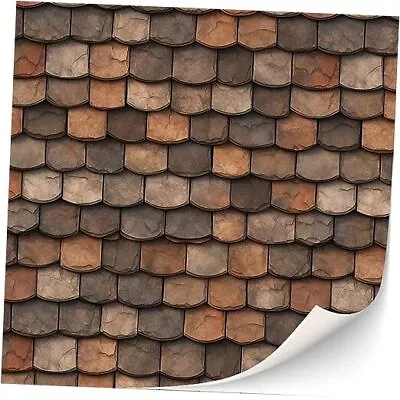 3 Sheets Self-Adhesive Roof Tiles And Shingles For Roof Shingles Brown • $22.38