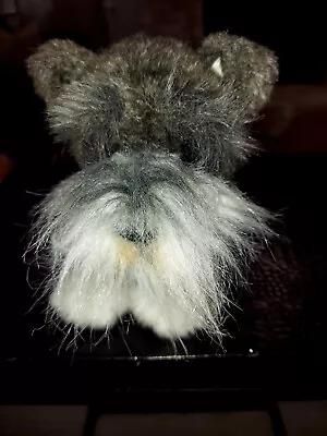 Yomiko Classics Cuddle Toy Miniature Schnauzer Dog Plush Brown Terrier • $13