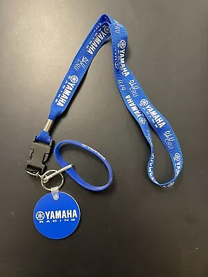 Yamaha Motorcycle Keychain Credential Lanyard Keyfob Wristband NEW Dirtbike • $15