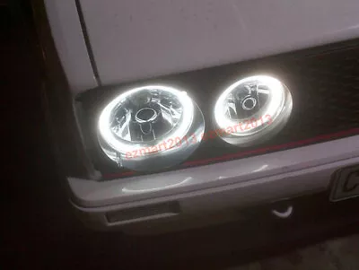 Switchback LED 4 Halo Ring For Volkswagen Golf Mk1 Mk2 GTI 85-92 HD Fog Light • $68.39