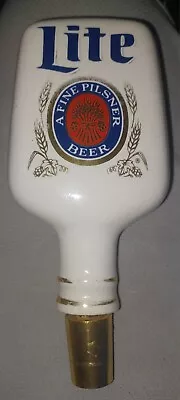 Vintage Ceramic MILLER LITE Tap Handle. Beautiful And Rare Collectible! • $19.99