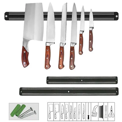 20  Space-Saving Magnetic Wall Strip Knife Rack Block Kitchen Garage Tool Stand • $12.91