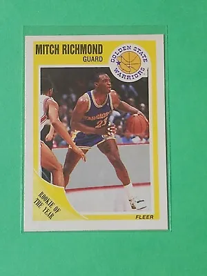 1989-90 Fleer Mitch Richmond Rookie Golden State Warriors #56 • $0.99