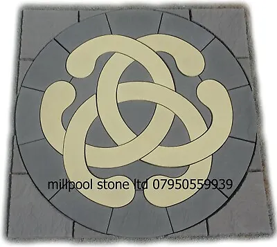  Love Knot Circle & Charcoal Sq Off Kit Patio Paving Slabs Delivery Exceptions)  • £197