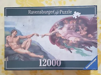 Ravensburger  12000 Pc Jigsaw Puzzle  Michelangelo   Adam  SEALED • $349.99