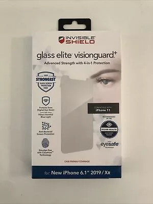 New ZAGG InvisibleShield Glass Elite VisionGuard+ Screen Protector For IPhone 11 • $6.95