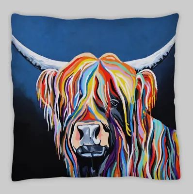£7.99 • Buy Highland Cow Double Sided Cushion Covers 45x45cm (18x18)