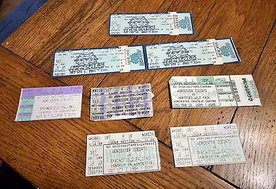 8 Vintage Worcester Icecats Hockey Ticket Stubs Several Different Games • $12