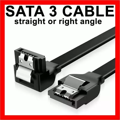 $2.85 • Buy 39cm SATA 3 III 3.0 Data Cable 6Gbps For HDD SSD With Angle Lead Clip Adapter