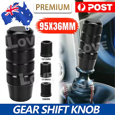 Manual Aluminum Car Gear Stick Shift Knobs Black Shifter Knob Lever Universal AU • $12.95