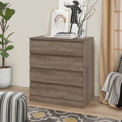 $100 • Buy Brindle 4-Drawer Dresser, Gray Oak, By Hillsdale Living Essentials