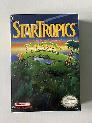 Nintendo NES Video Game StarTropics Brand New Factory Sealed H Seam • $174.99