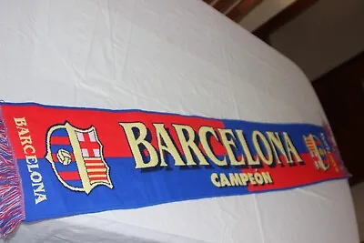 Scarf Of Football Of The Kit F.C Barcelona As Champion • $14