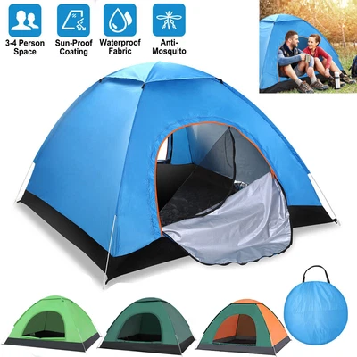 Camping Tent 3-4 Person Family Dome Beach Shelter Waterproof Hiking Picnic • $29.99