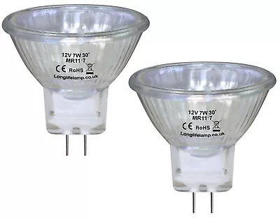 MR11 7W Halogen Light Bulbs Lamp 12V 7W Bulb Ce Approved Pack Of 2 New • £10.99