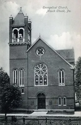 MAUCH CHUNK PA - Evangelical Church Postcard - Udb (pre 1908) • $7.36