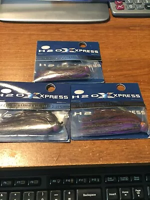 Lot Of 3 H2o Xpress Premier 1/2oz  Football Head Jigs Peanut Butter & Jelly Nips • $7