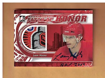 Larry Murphy Autographed 2012/13 Itg Motown Madness Patch Of Honor Ph-07 Hof 04 • $89.95