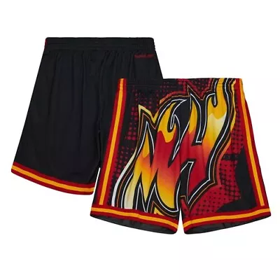 Miami Heat NBA Big Face Fashion Short By Mitchell & Ness - Mens • £49