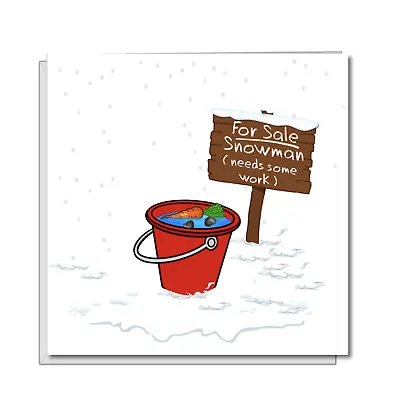 £2.99 • Buy Funny Christmas Card Snowman Joke Xmas Snow Humour Son Daughter Mum Dad Granddad