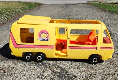 Vintage Barbie Star Traveler GMC Eleganza Motor Home RV Camper Yellow For Parts! • $69