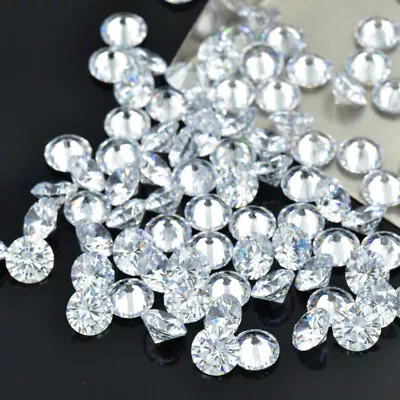 Round White Loose Moissanite Stone 1ct D Color VVS1 Excellent Cut Brilliant • $12.80