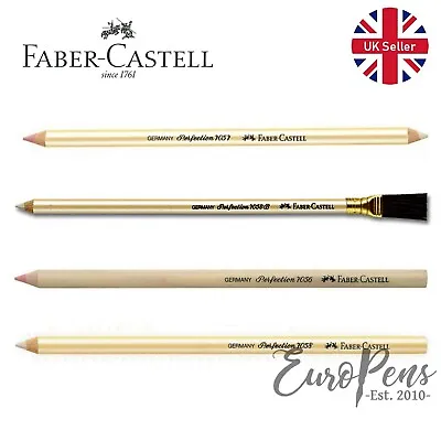 Faber Castell Perfection Eraser Tip Pencils - Choose 7056/7057/7058B - UK • £2.88