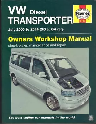 VW TRANSPORTER T5T5.11.92.02.5 TDi VANBUSCAMPER HAYNES MANUAL 2003-2014 • $31.12